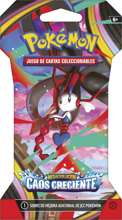 Sobre Enfundado - Pokémon Megaevolución - Caos Creciente - Español